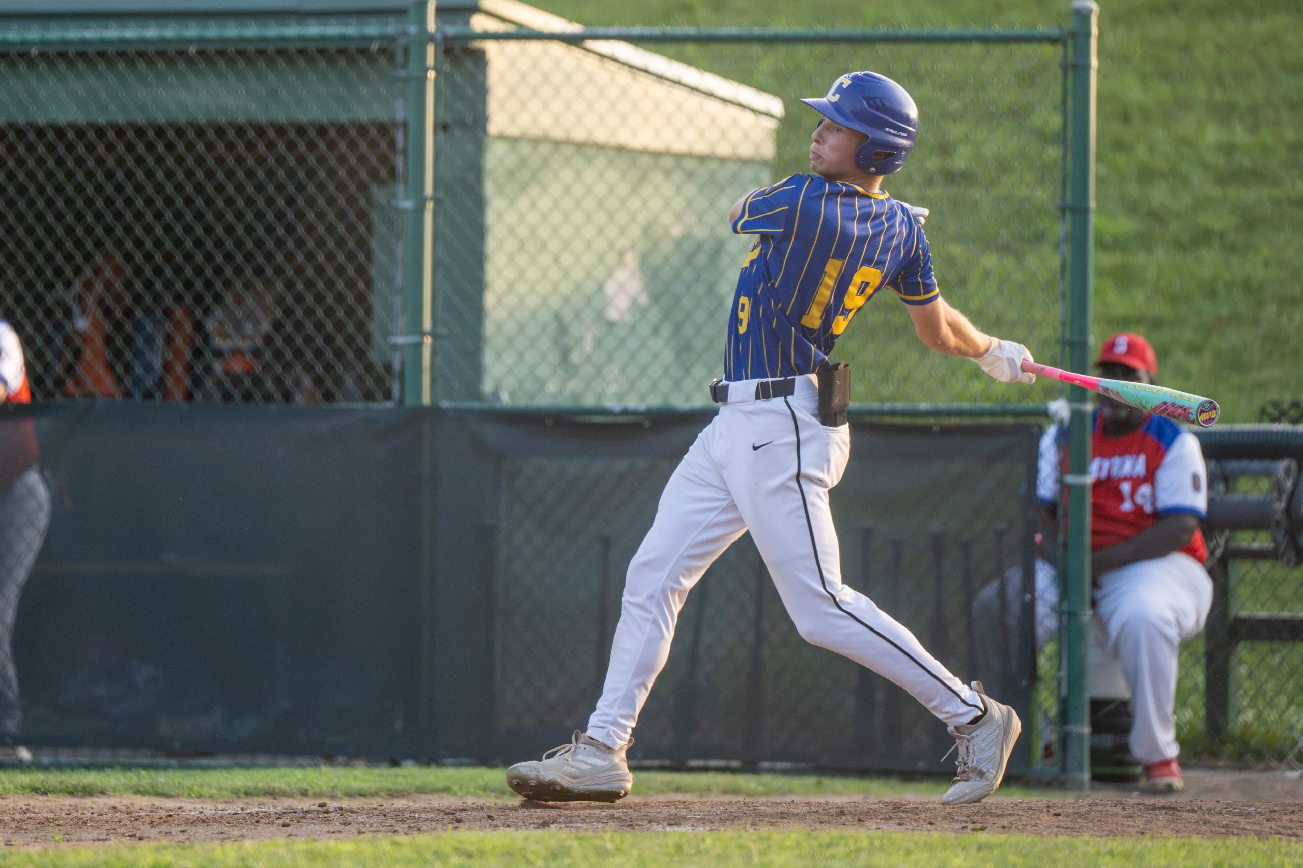 hitter hitting in a game